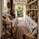 A Chicken Coop Turned Cozy Fall Reading Room