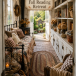 A Chicken Coop Turned Cozy Fall Reading Room