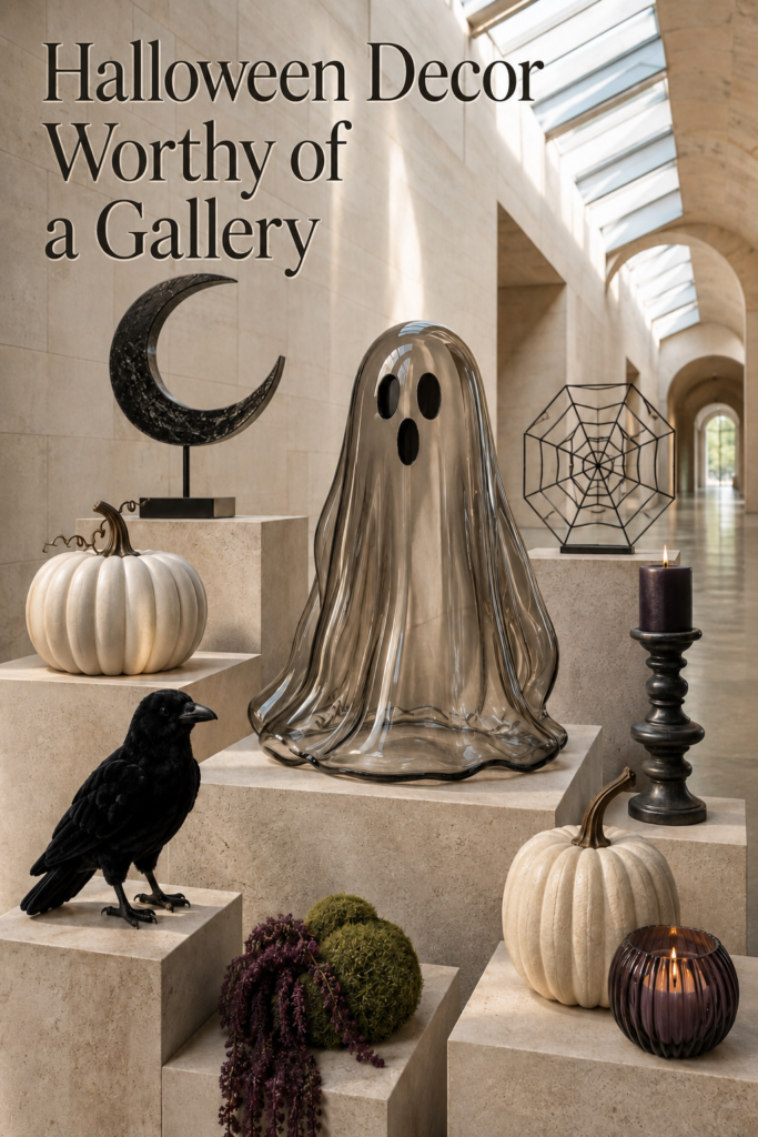 Artsy Halloween Decor with Gallery Feel