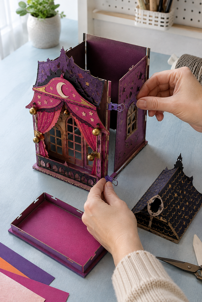 Assembling the Haunted Theater Lantern Shell