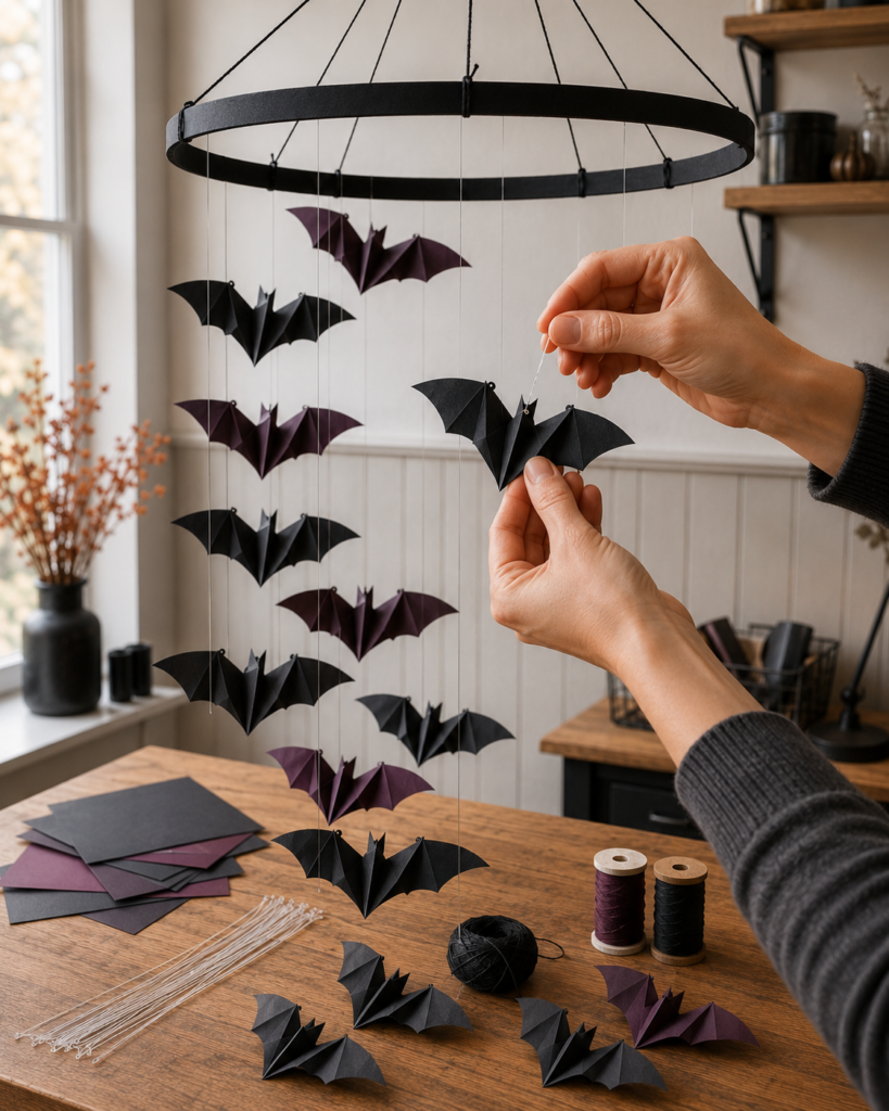 Assembling the descending bat spiral