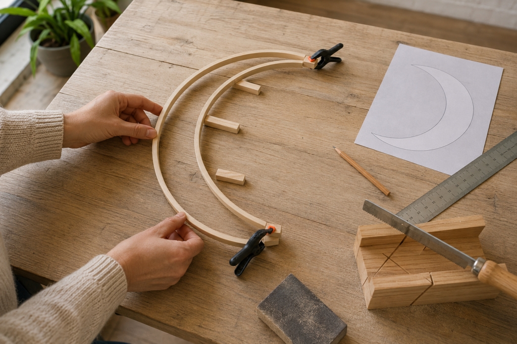 Building a Wooden Crescent Frame