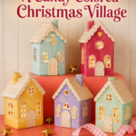 Candy Colored Ceramic Christmas Village Houses