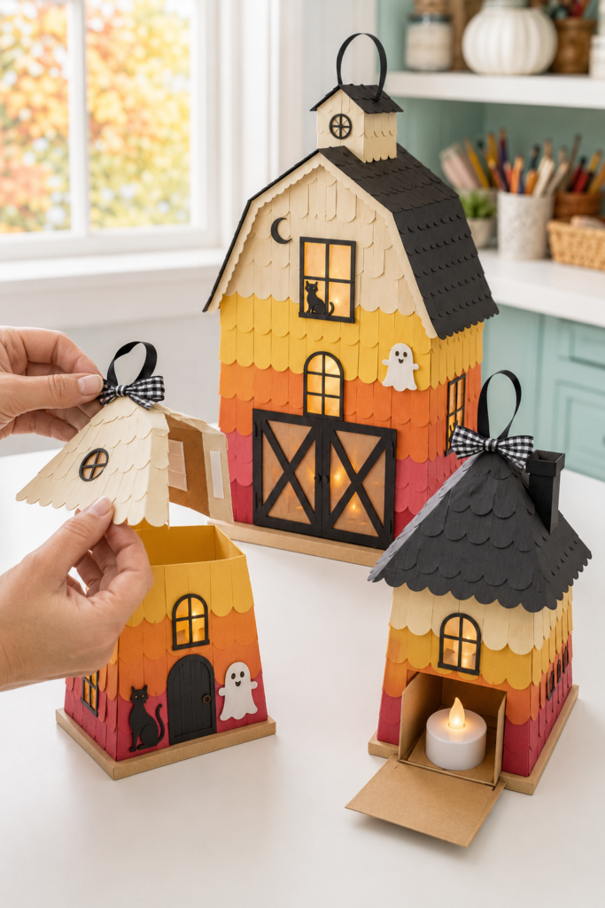 Candy-Corn Village Lanterns_ Final Assembly