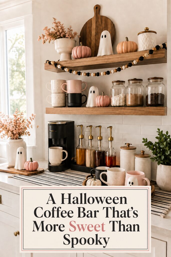 Cheerful Halloween Coffee Bar