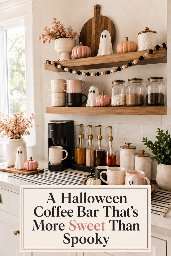 Cheerful Halloween Coffee Bar