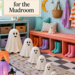 Cheerful Halloween Mudroom Ghost Parade
