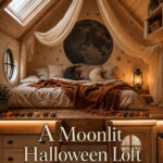Cozy Halloween Bedroom Loft in Moonlight