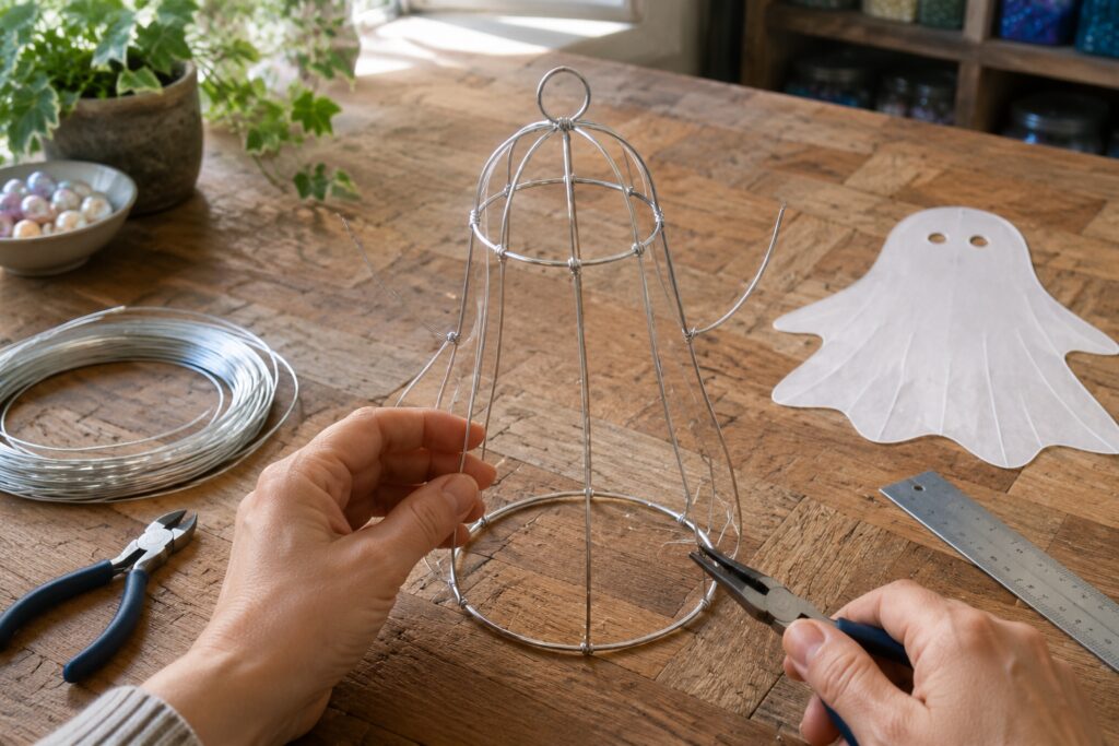 Crafting a wire ghost lantern armature