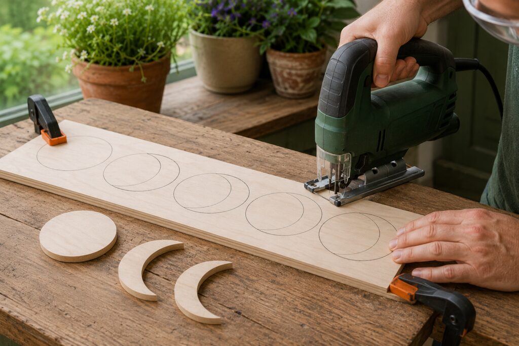 Crafting consistent plywood moon phases