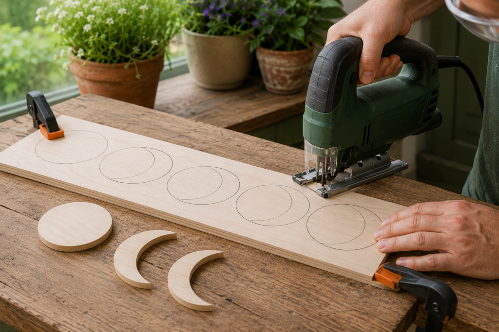 Crafting consistent plywood moon phases