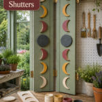DIY Painted Moon-Phase Shutters for Halloween