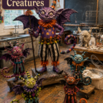 DIY Paper mache Halloween creatures