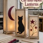 DIY Stitched Cat-and-Moon Lanterns