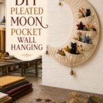 Pleated Moon-Pocket Wall Hanging DIY with pockets for fall treasures