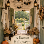 Dogtrot Entry for Halloween with Bats and Ghosts