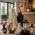 Elegant Halloween Display with Hotel Lobby Vibe