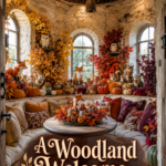 Enchanting Fall Retreat With Leaves and Woodland Creatures