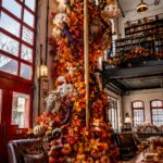 Eye Catching Fall Leaf and Wildlife Firehouse Display