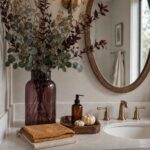 Plum Eucalyptus Fall Bathroom Vanity