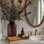 Plum Eucalyptus Fall Bathroom Vanity