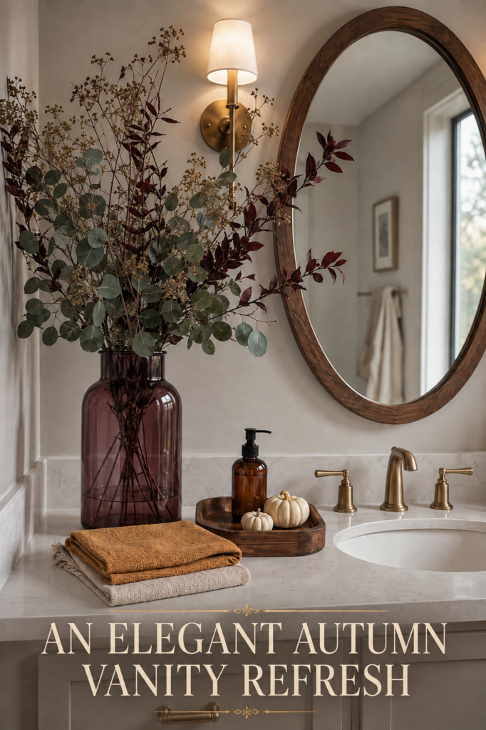Plum Eucalyptus Fall Bathroom Vanity