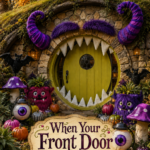 Front Door Decorated as Monster Eye