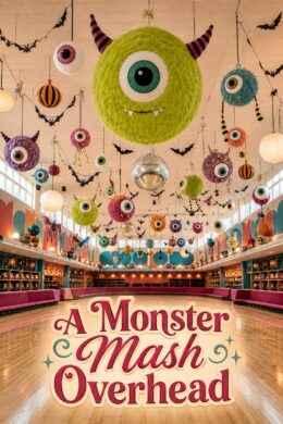Fun Halloween Roller Rink with Monster Eyeballs