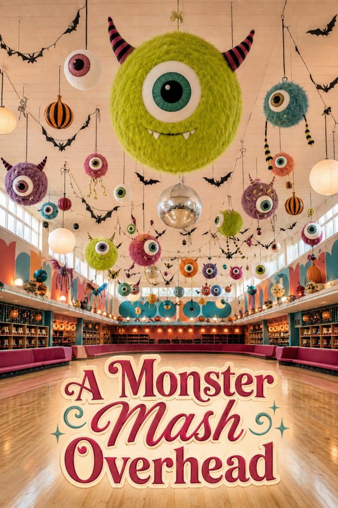 Fun Halloween Roller Rink with Monster Eyeballs