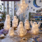 Glowing ghost lantern workshop DIY