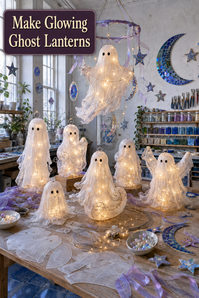 Glowing ghost lantern workshop