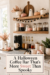 Halloween Coffee Bar Idea with Ghosts and Pumpkins