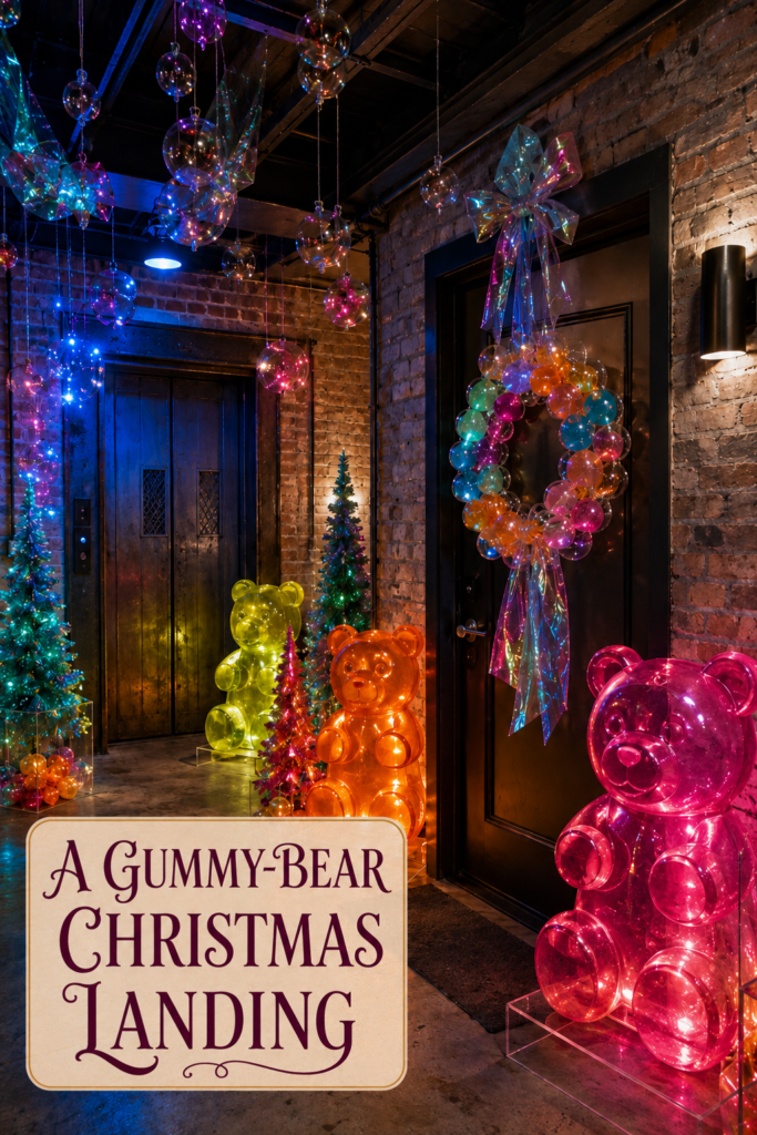 How to Create a Gummy Bear Christmas Entry Display