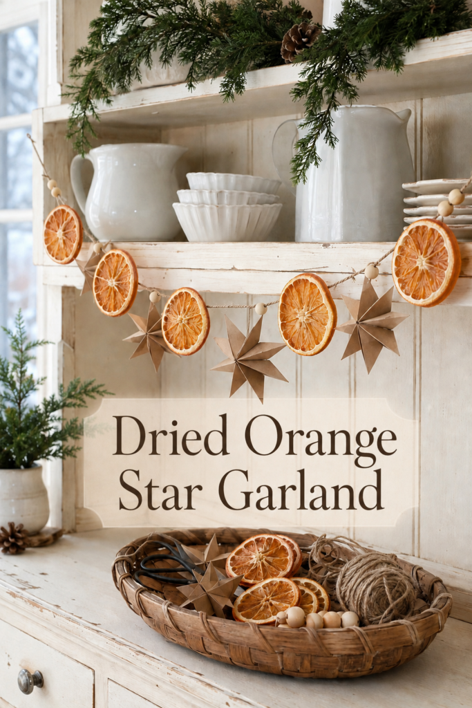 How to Make Dried Orange and Star Christmas Garland