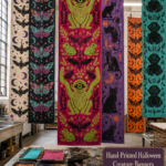 How to Make Hand Printed Halloween Banners