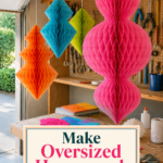 How to Make Oversized Paper Honeycomb Christmas Ornaments