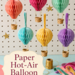 How to Make Paper Hot Air Balloon Christmas Ornaments