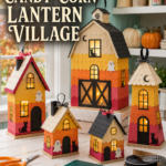 How to Make a Candy-Corn Lantern Village