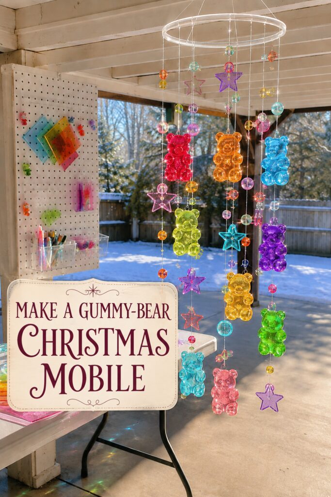 How to Make a Gummy Bear Christmas Mobile