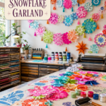 How to Print and Make Snowflake Garland