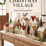 Make a paper Christmas village display
