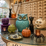 Mischievous Ceramic Halloween Collection with Pumpkin