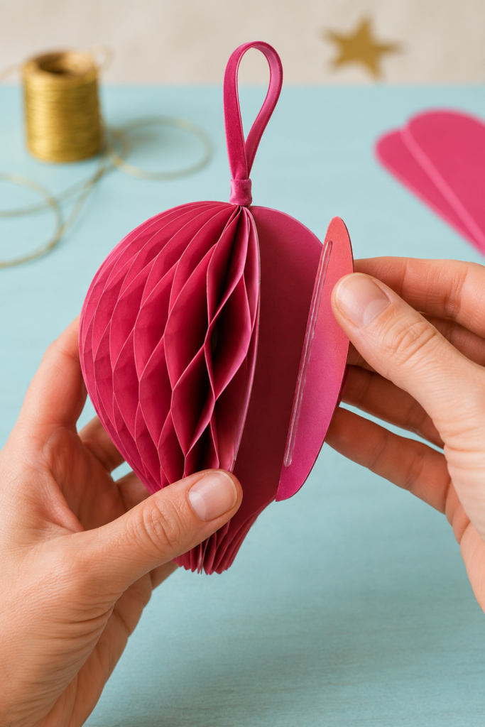 Reinforcing a Raspberry Honeycomb Ornament