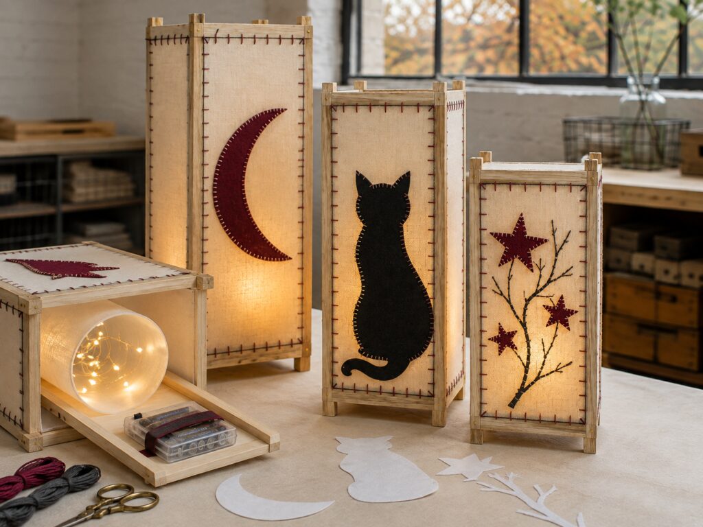 Safe Halloween Lanterns with Removable LED Tray