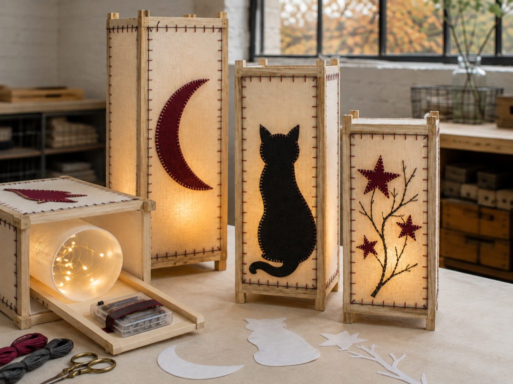 Safe Halloween Lanterns with Removable LED Tray