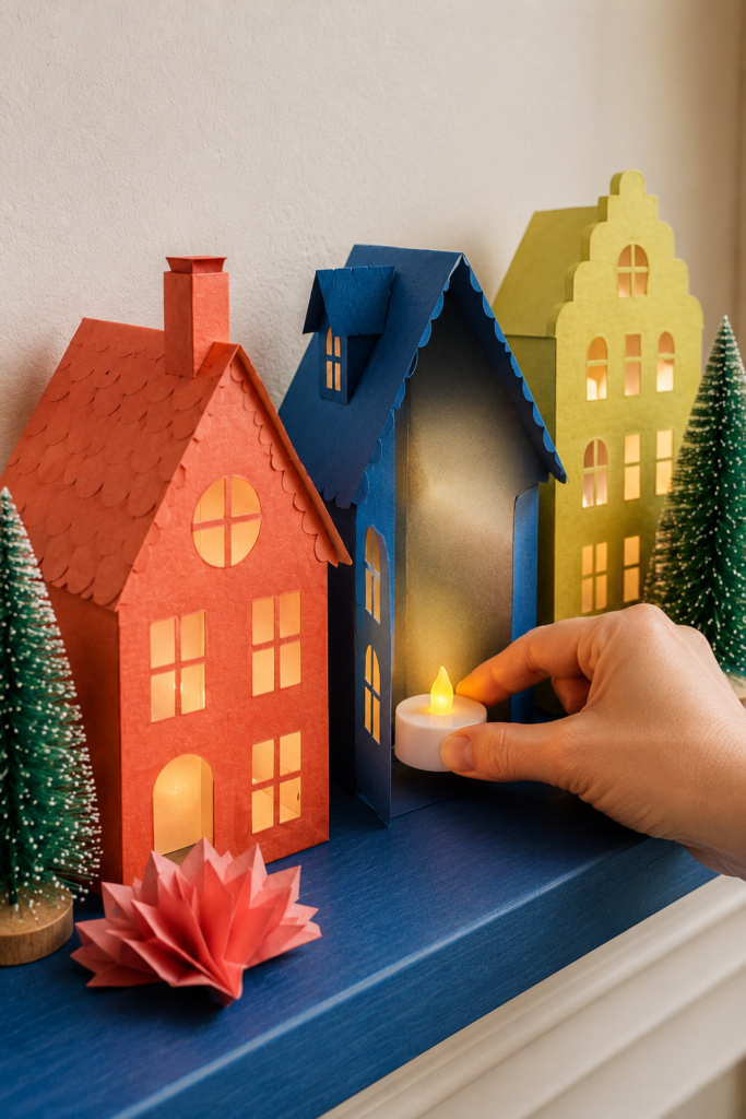 Safe LED Glow Behind Open-Backed Houses