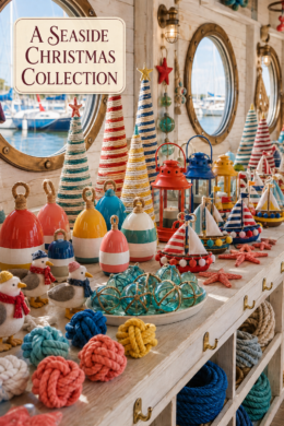 Seaside Christmas Knots Boats and Buoys