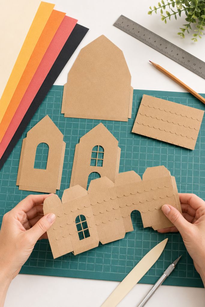 Stage 1_ Candy-corn lantern templates