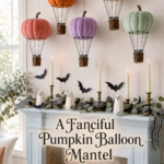 Stuffed Hot Air Balloon Pumpkins for Halloween Display
