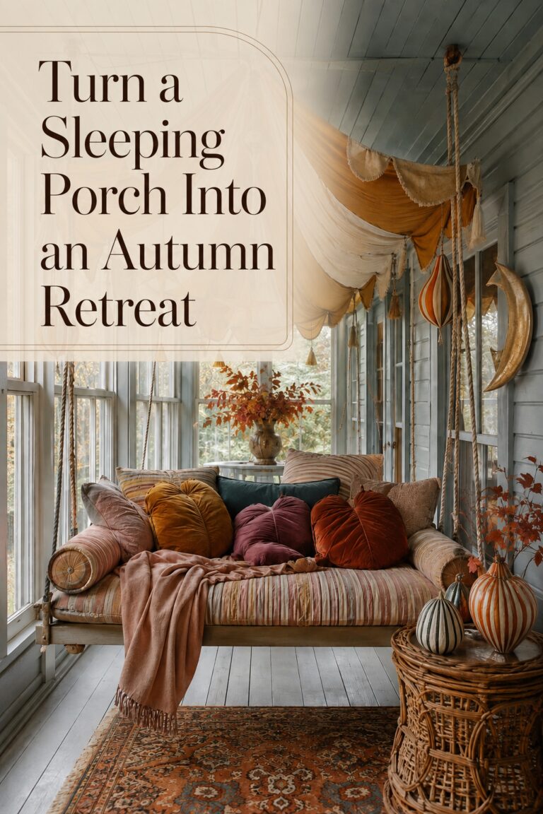 Turn a Sleeping Porch into an Autumn Retreat